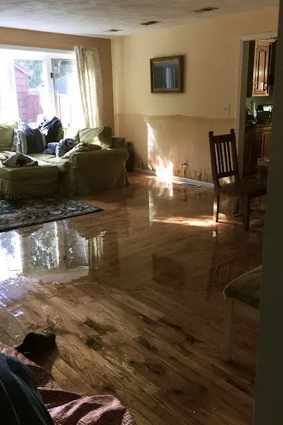 Tropical storm ceiling leak dried in a living room in Altamonte Springs, FL