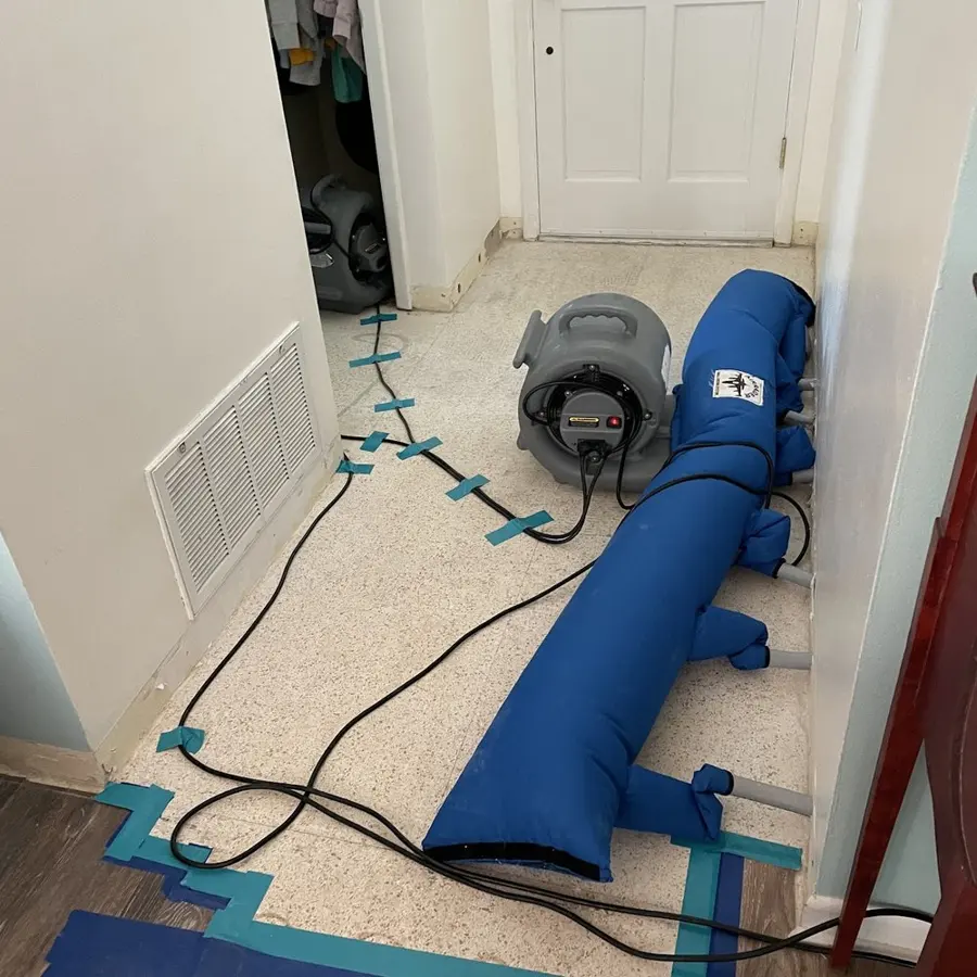 Drying equipment set in a room after water damage in Altamonte Springs, FL
