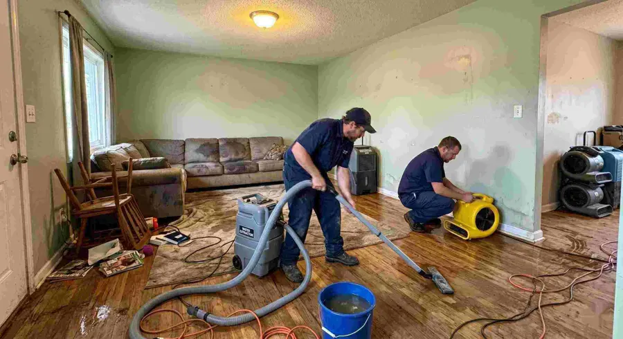 Technicians extracting water from a home in Altamonte Springs, FL