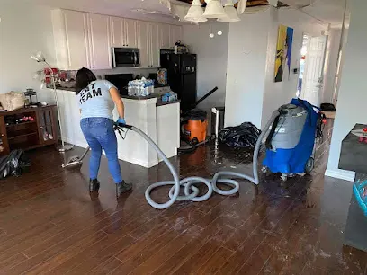 Technician extracting standing water in Altamonte Springs, FL